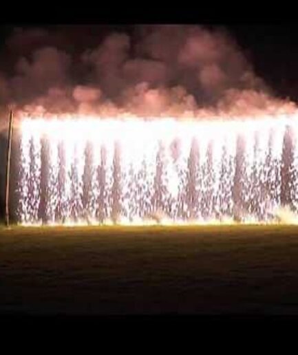 Waterfalls fireworks